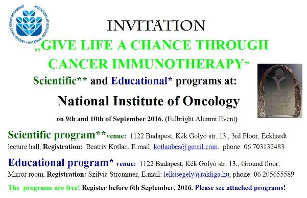 Give Life a Chance through Cancer Immunotherapy